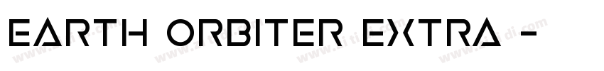 Earth Orbiter Extra 字体转换